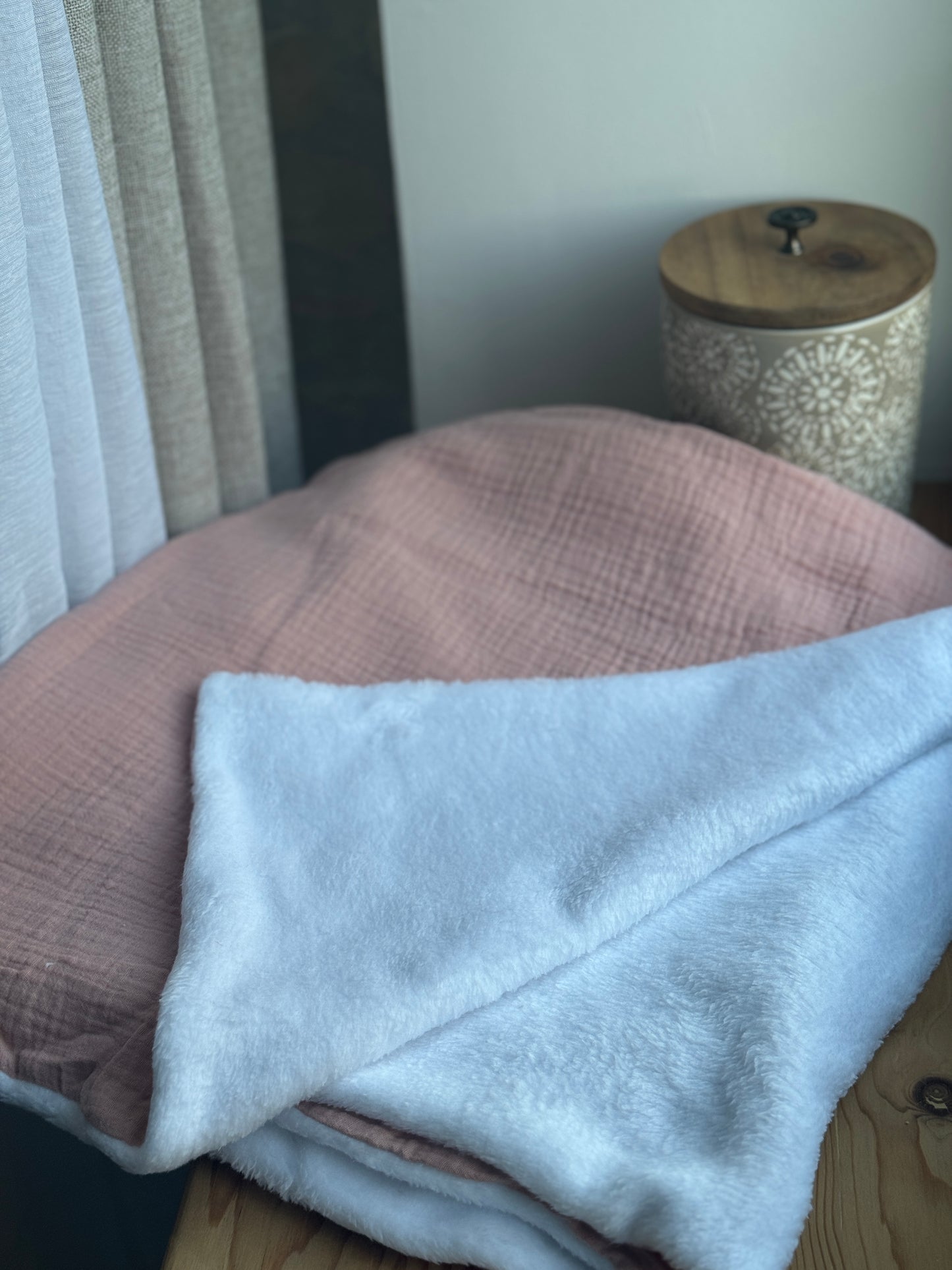 Couverture polaire en double gaze de coton