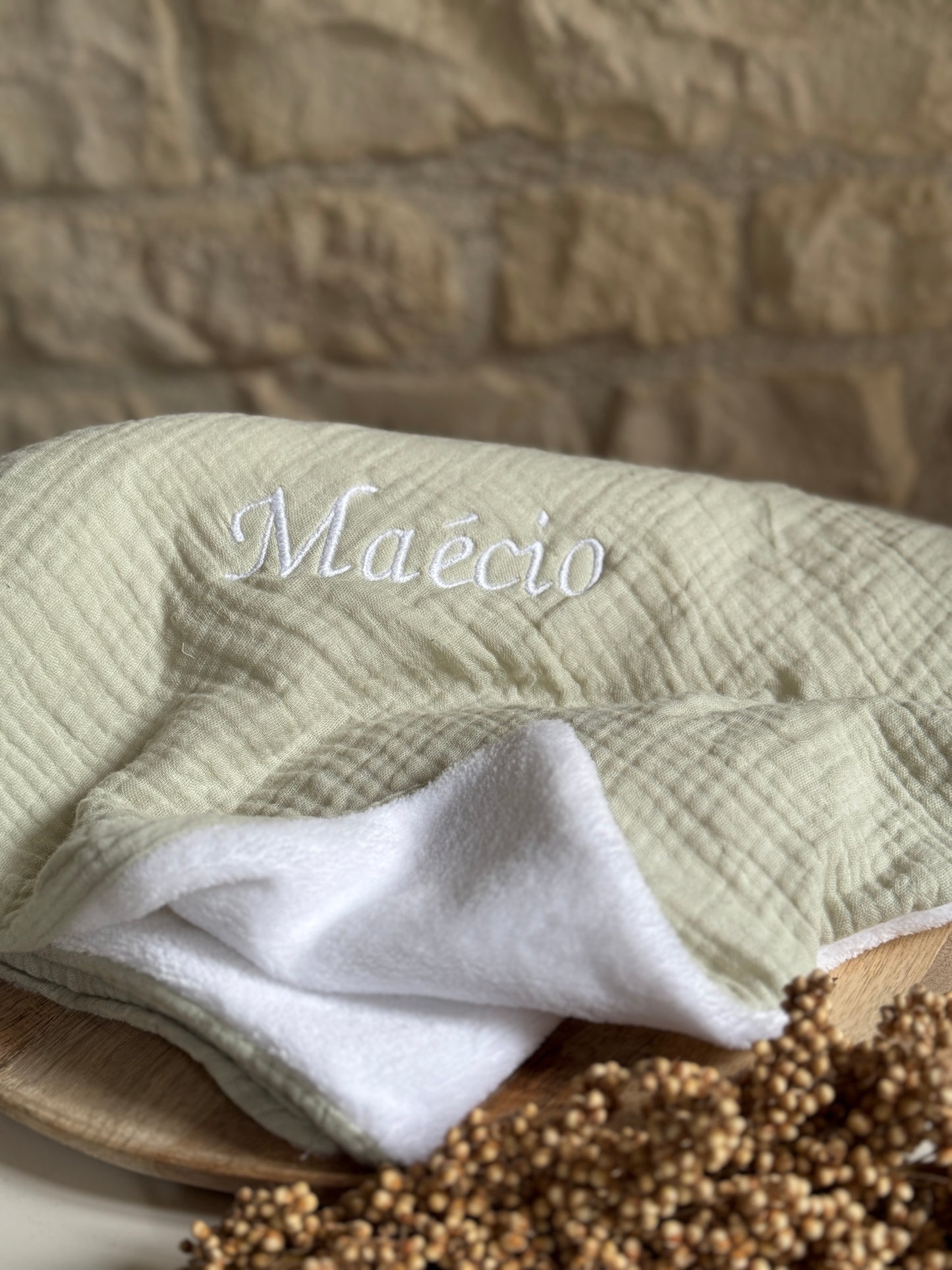 Couverture polaire en double gaze de coton