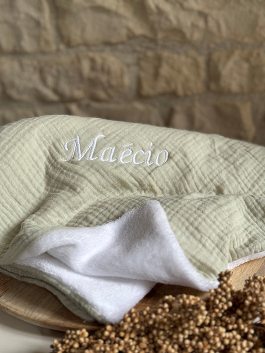 Couverture polaire en double gaze de coton