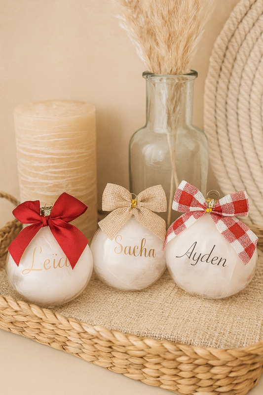Boule de Noël personnalisée 🎄
